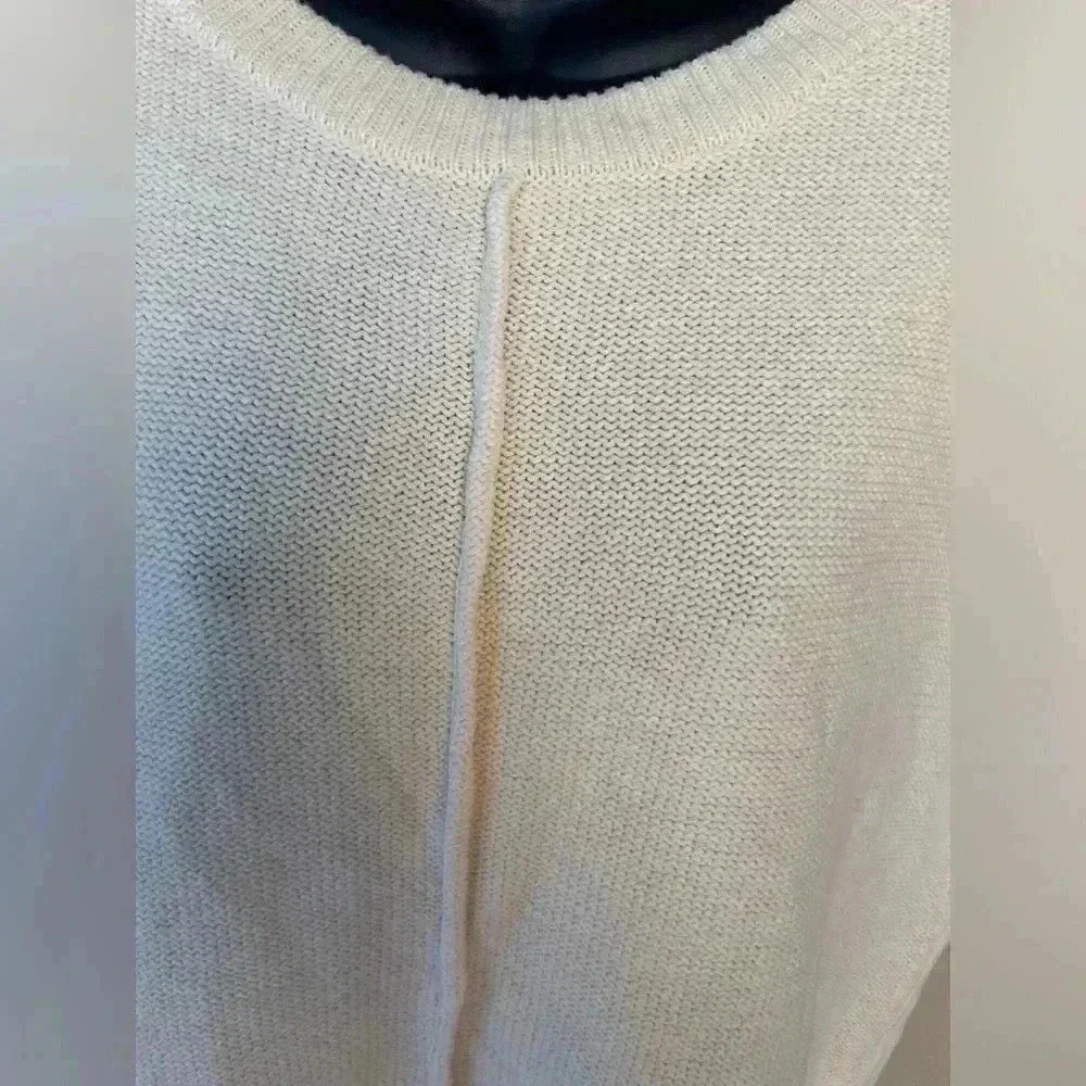 MEROKEETY Women knit sleeveless top Sweater Vest cream color sz L gently used. - Picture 7 of 7